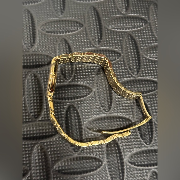 577. Raymond Weil Fidelio Black Dial With Double-Row Diamonds Gold Watch - Picture 16 of 16